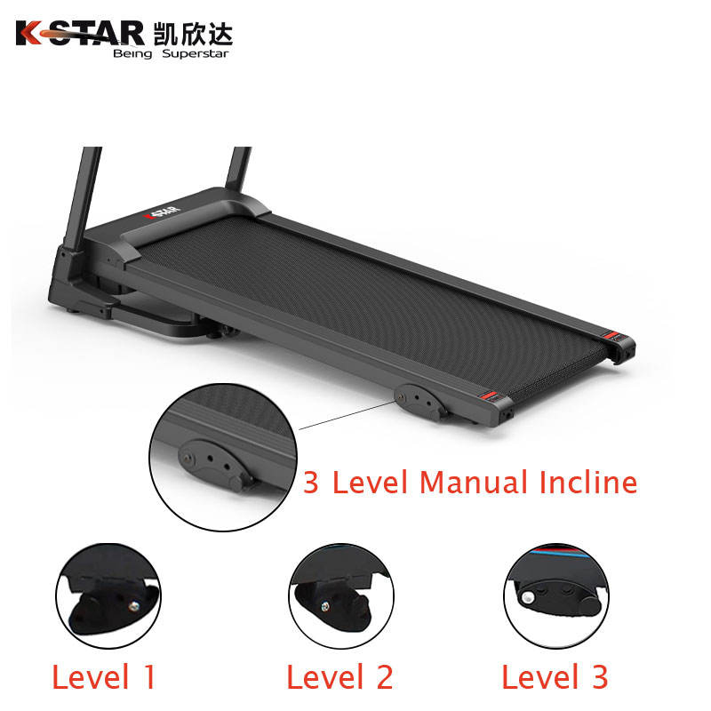 Kstar Home Loopband Motor DC 1.25HP Foldable Body Building LCD Screen Treadmills