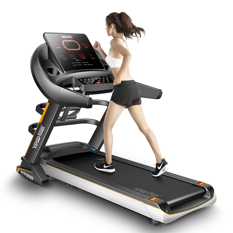 Ypoo Factory Directly Fitness Gym Equipment Foldable Running Machine Body Building Motorized Home Use Luxury Electric Treadmill with Ypoofit APP