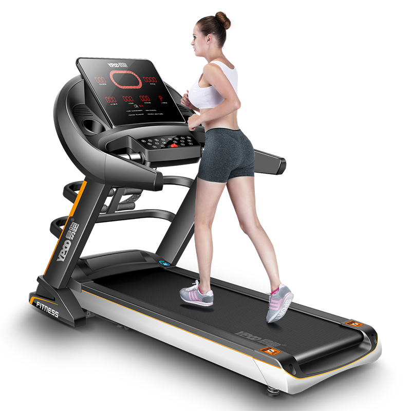 Ypoo Factory Directly Fitness Gym Equipment Foldable Running Machine Body Building Motorized Home Use Luxury Electric Treadmill with Ypoofit APP