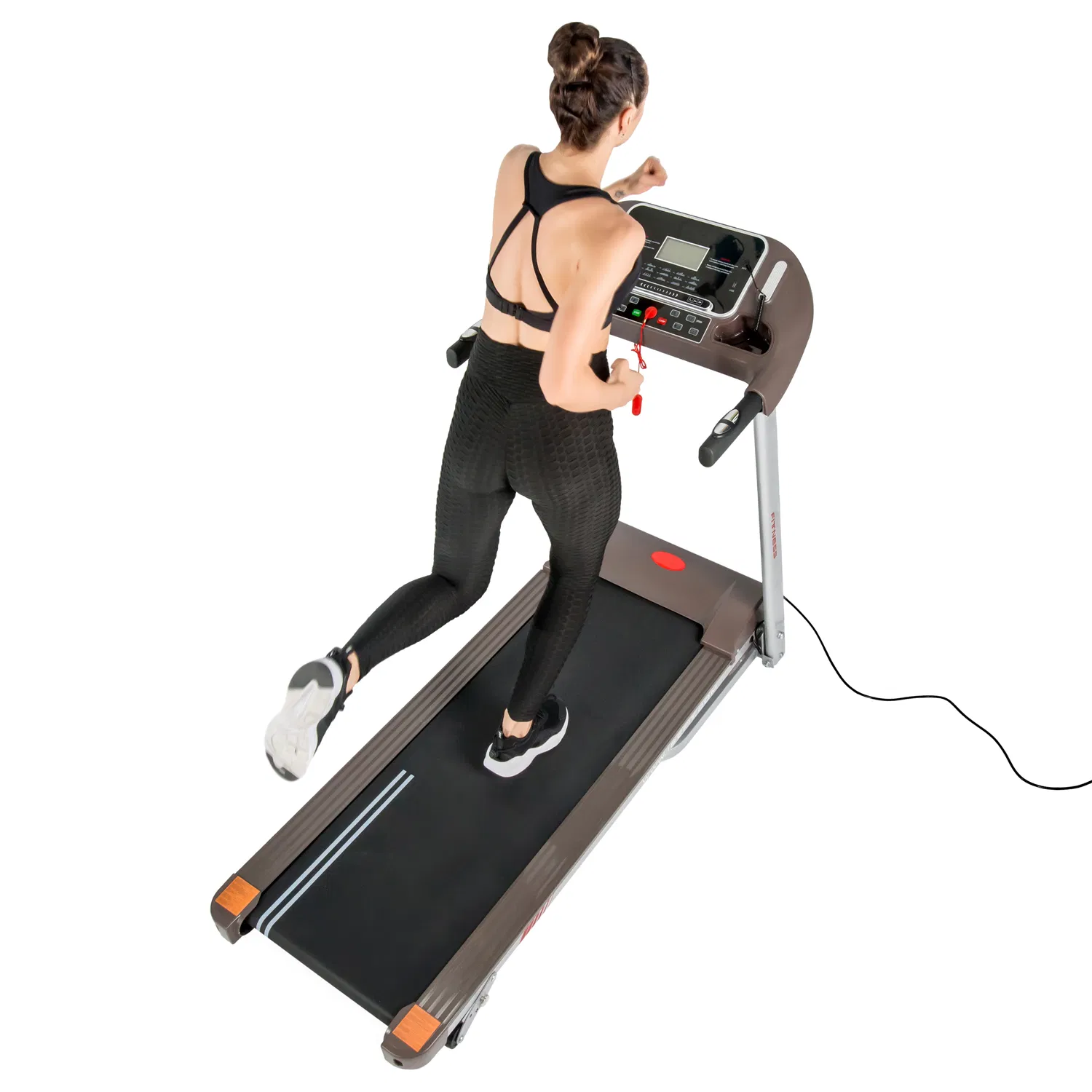 Electric Treadmill with Incline and Heart Rate Monitor Technology