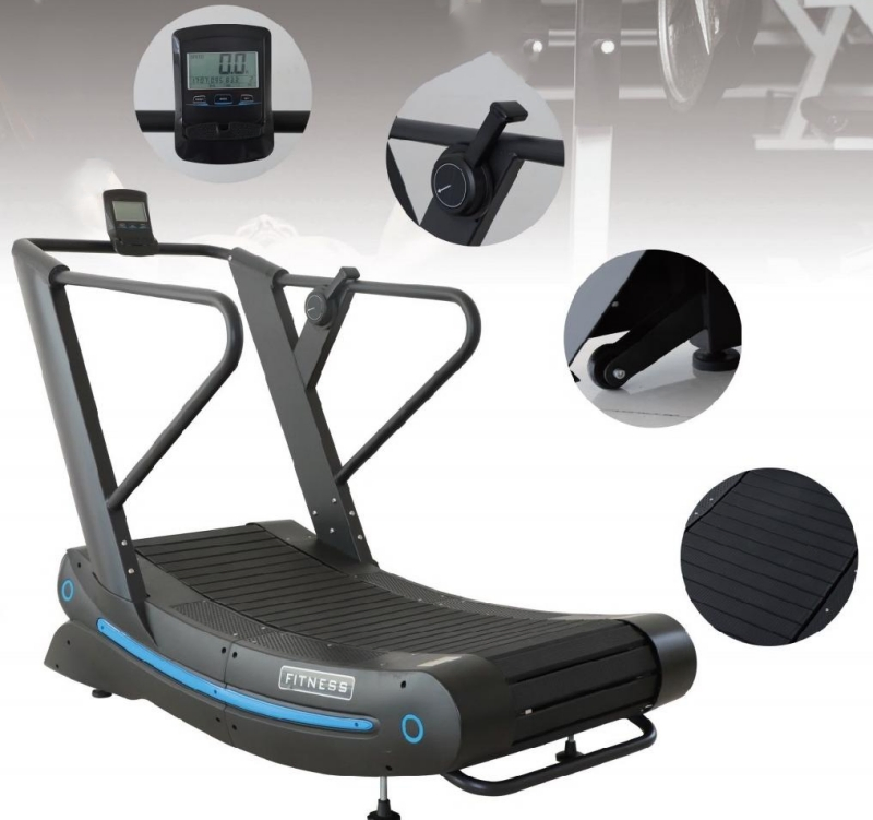 Manual Curved Fitness Treadmill with Resistance Commercial Gym Treadmill Equipment Running Machine