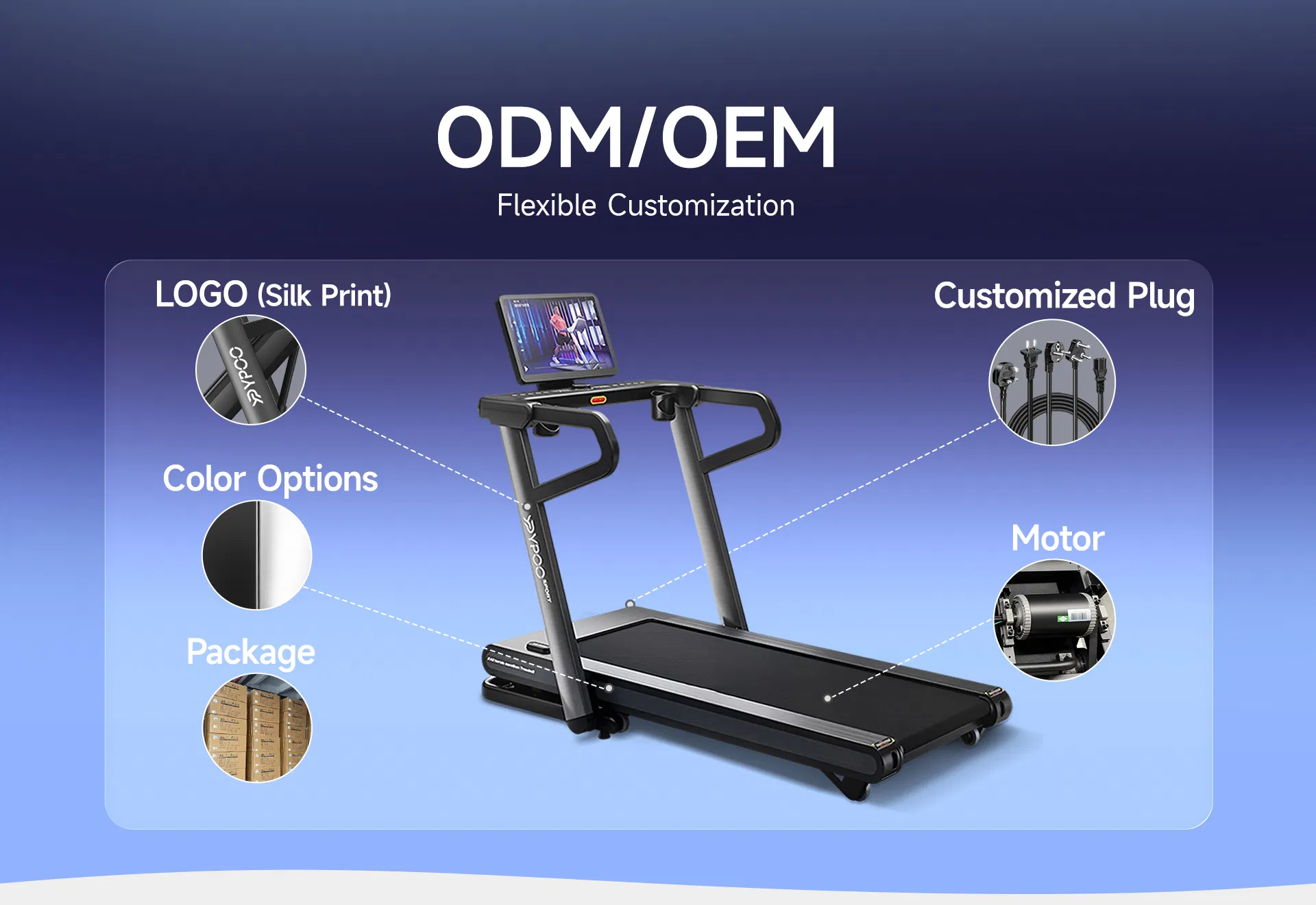 Suspension Treadmill Wide Shock Absorbing Belt Gym Silent Running Machine