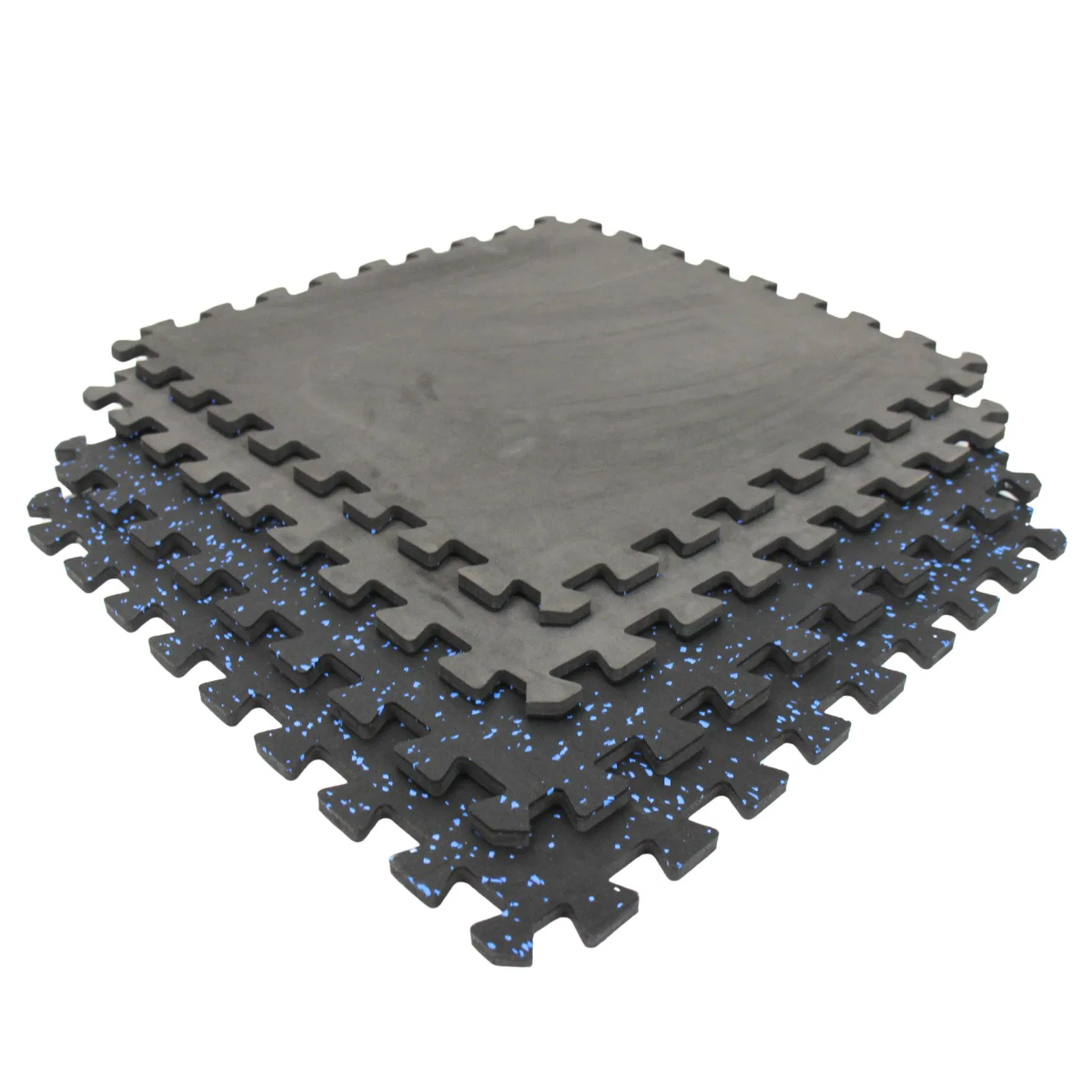 24in Durable High-Density EVA Interlocking Foam Mat Non-Slip Anti-Static Ocean/Grass Wooden Floor Tiles for Gym Use