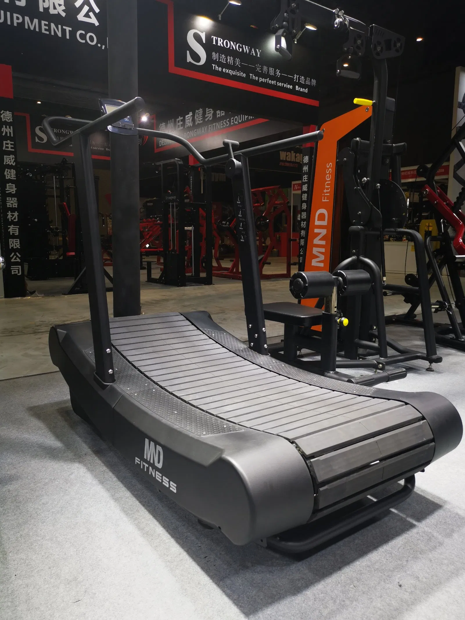 Home Gym Commercial Manual Curved Cardio Training Non Motorized Treadmill