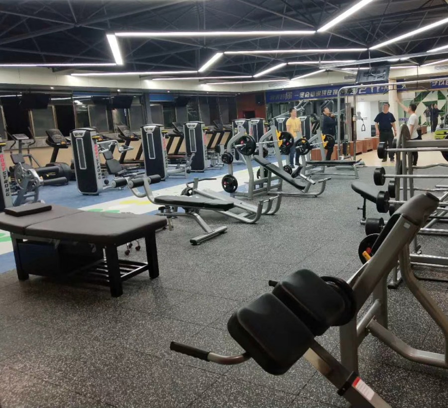 High Elastic Indoor Rubber Mats for Fitness