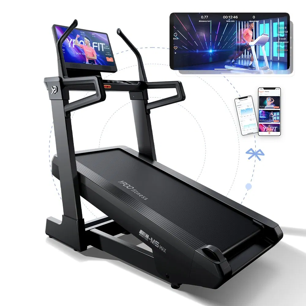 Ypoo Best Foldable Treadmill Customized Logo 150kgs LED Display Electric Treadmill
