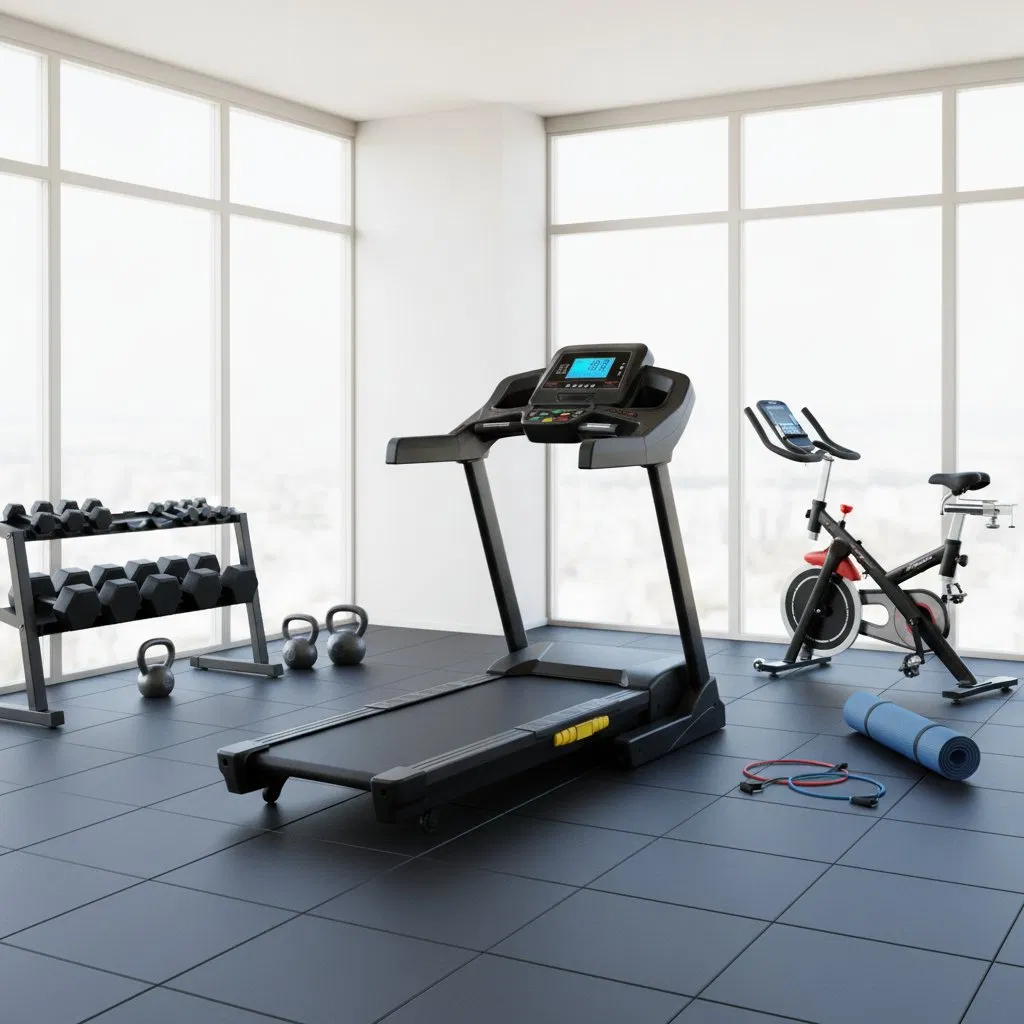 Healthmate New Design with Hydraulic Cylinder Household Fashion Treadmill