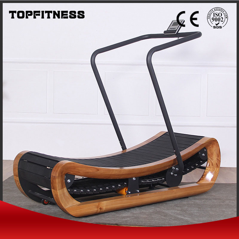 Sturdy Manual Curved Treadmill for Commercial Gym Equipment