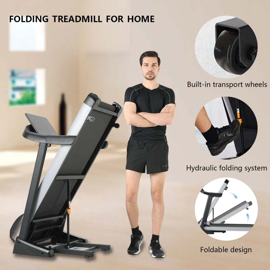 Electric Treadmill Side View