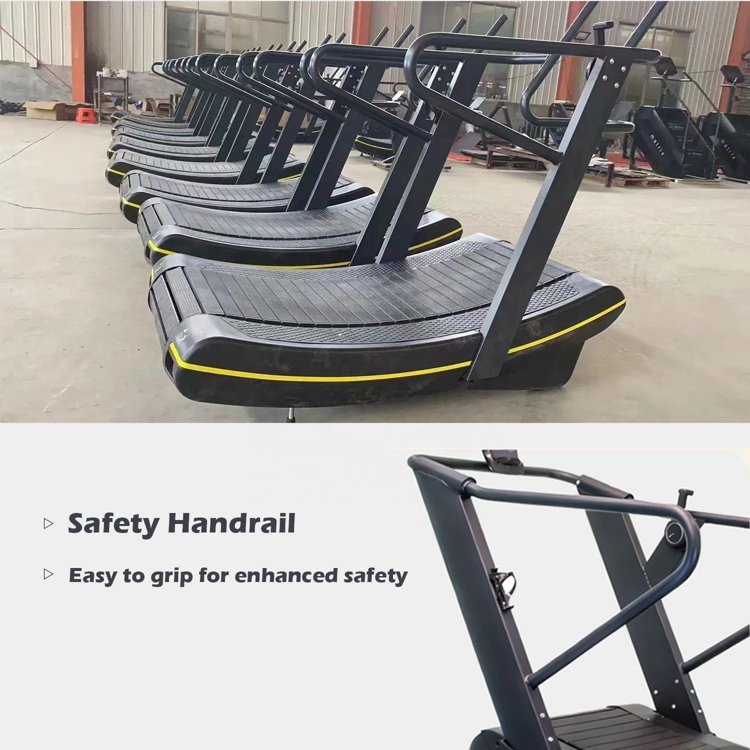 Commercial Heavy Duty Curved Treadmill for Fitness Club Studio