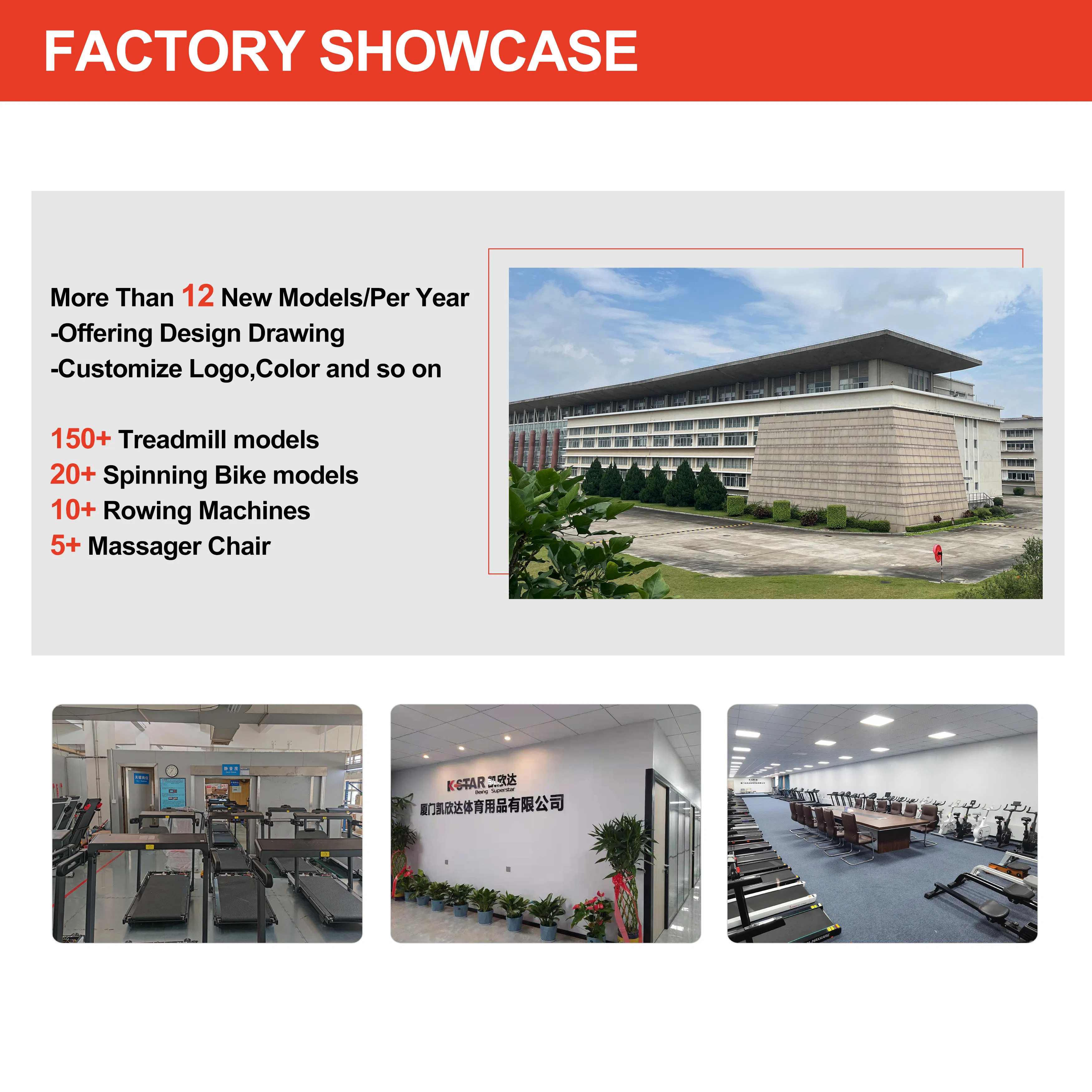 Kstar Gym Exercise Running Equipment Folding Motor DC 1.25HP LED Display Treadmill with Shock Absorption Cushion