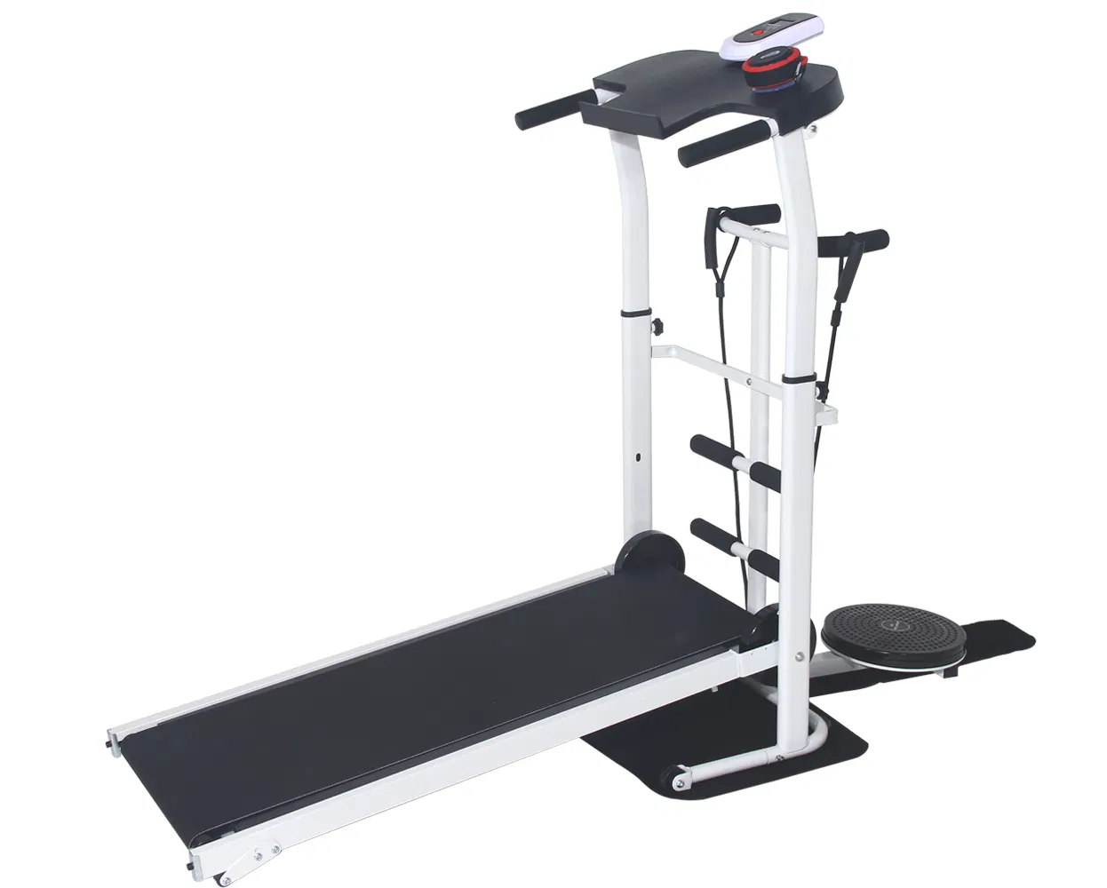 Compact Foldable Home Gym Manual Treadmill with LCD Display