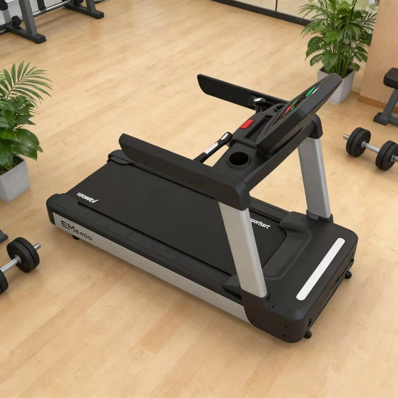 Heavy-Duty Commercial Treadmill with Auto Incline for Intense Workouts