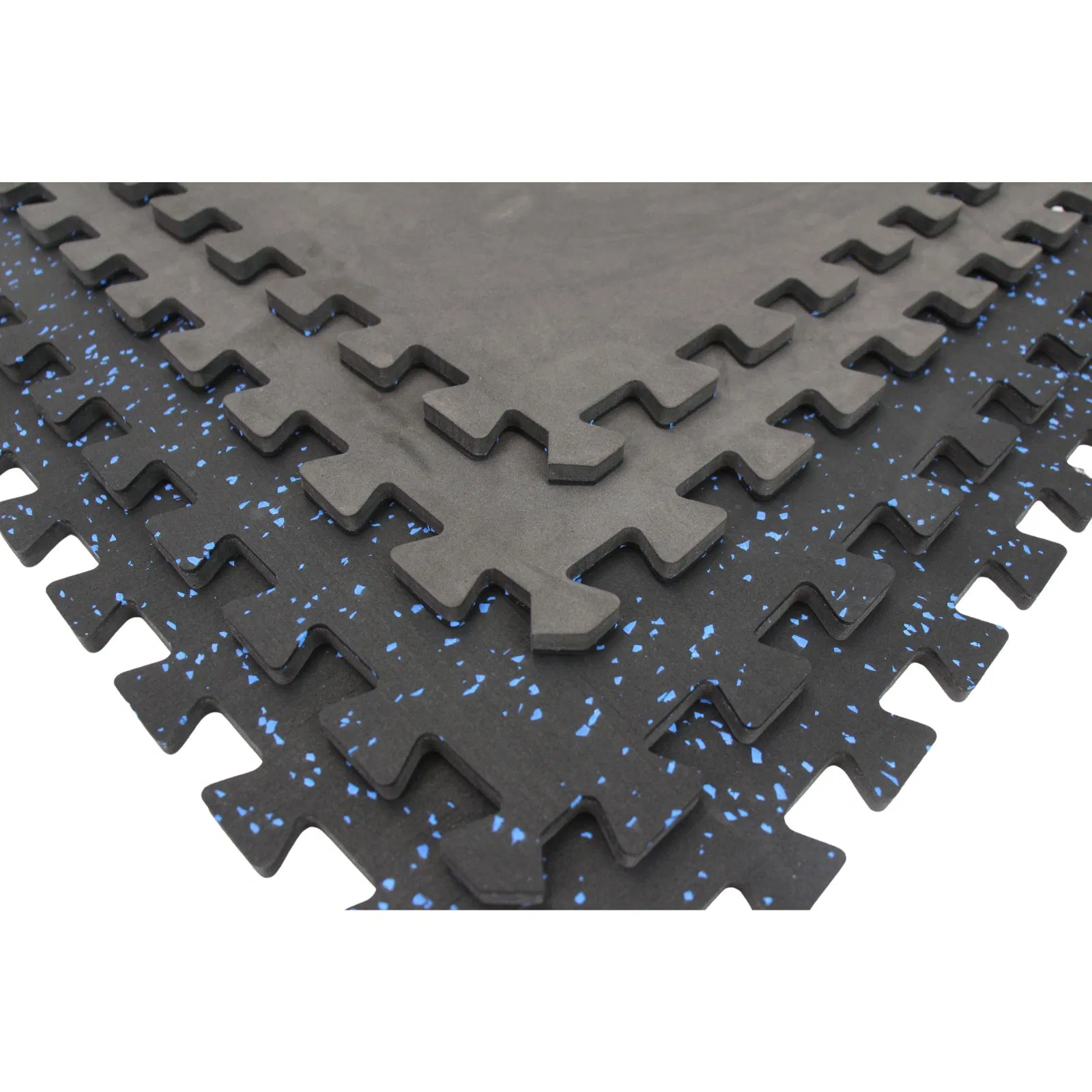24in Durable High-Density EVA Interlocking Foam Mat Non-Slip Anti-Static Ocean/Grass Wooden Floor Tiles for Gym Use