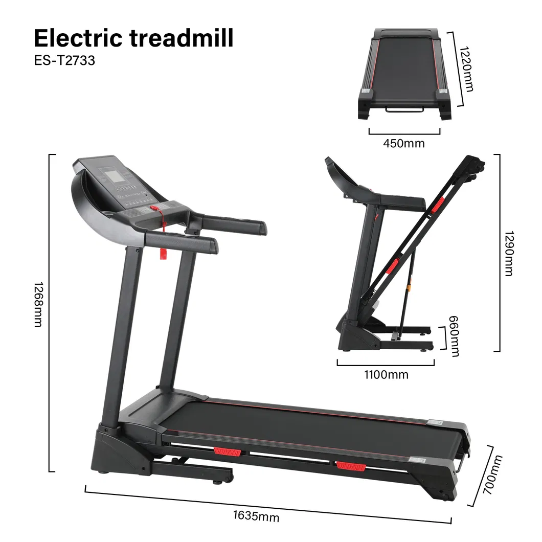 Folding Motorized Treadmill View 1