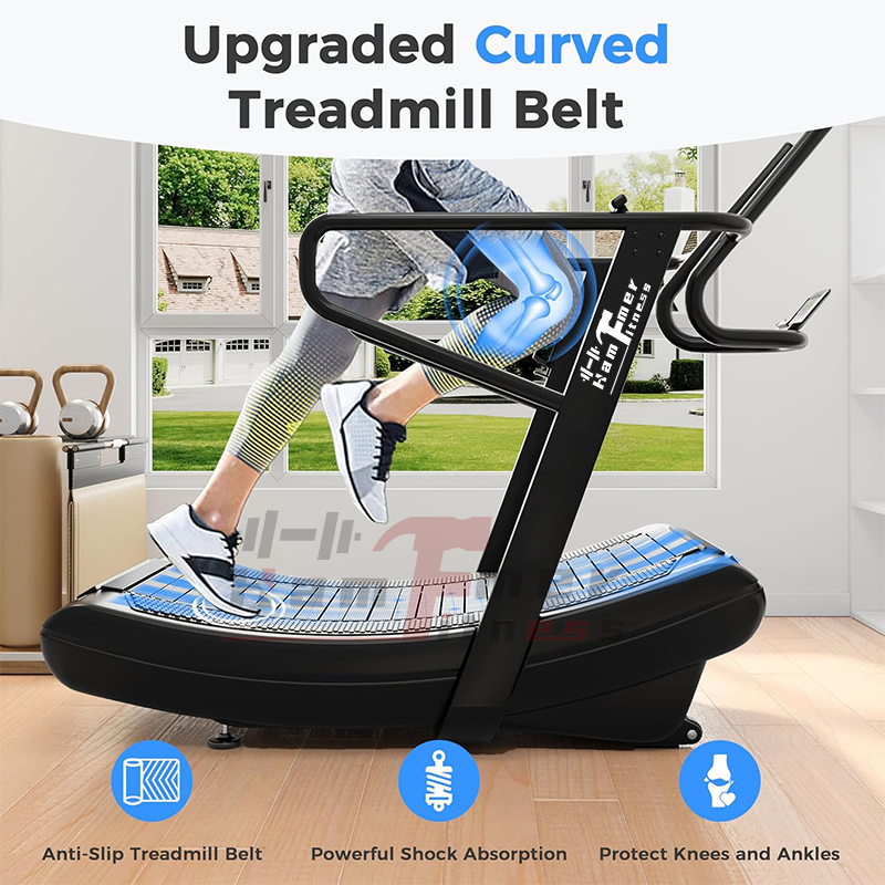 Factory Price Trueform Woodway Runner Non-Motorized Motorless Generating Manual Curved Curve Treadmill