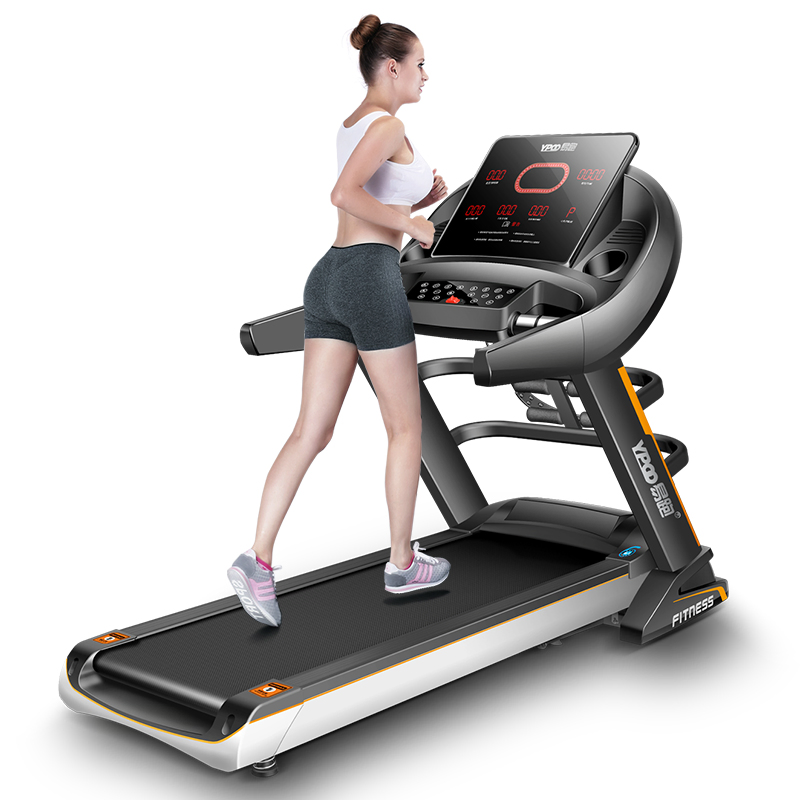 Ypoo Factory Directly Fitness Gym Equipment Foldable Running Machine Body Building Motorized Home Use Luxury Electric Treadmill with Ypoofit APP