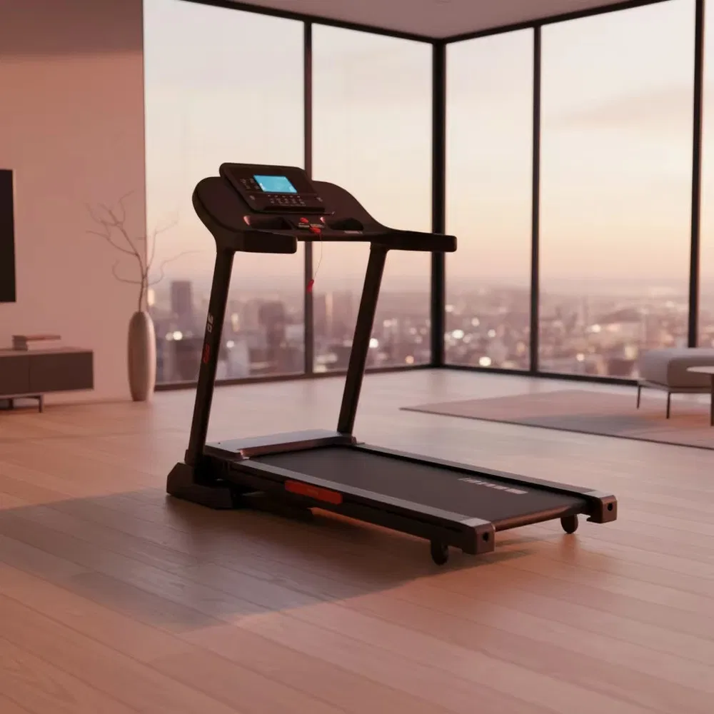 Adjustable Speed Mt296 ABS Material Electric Sports Treadmill for Home Workout