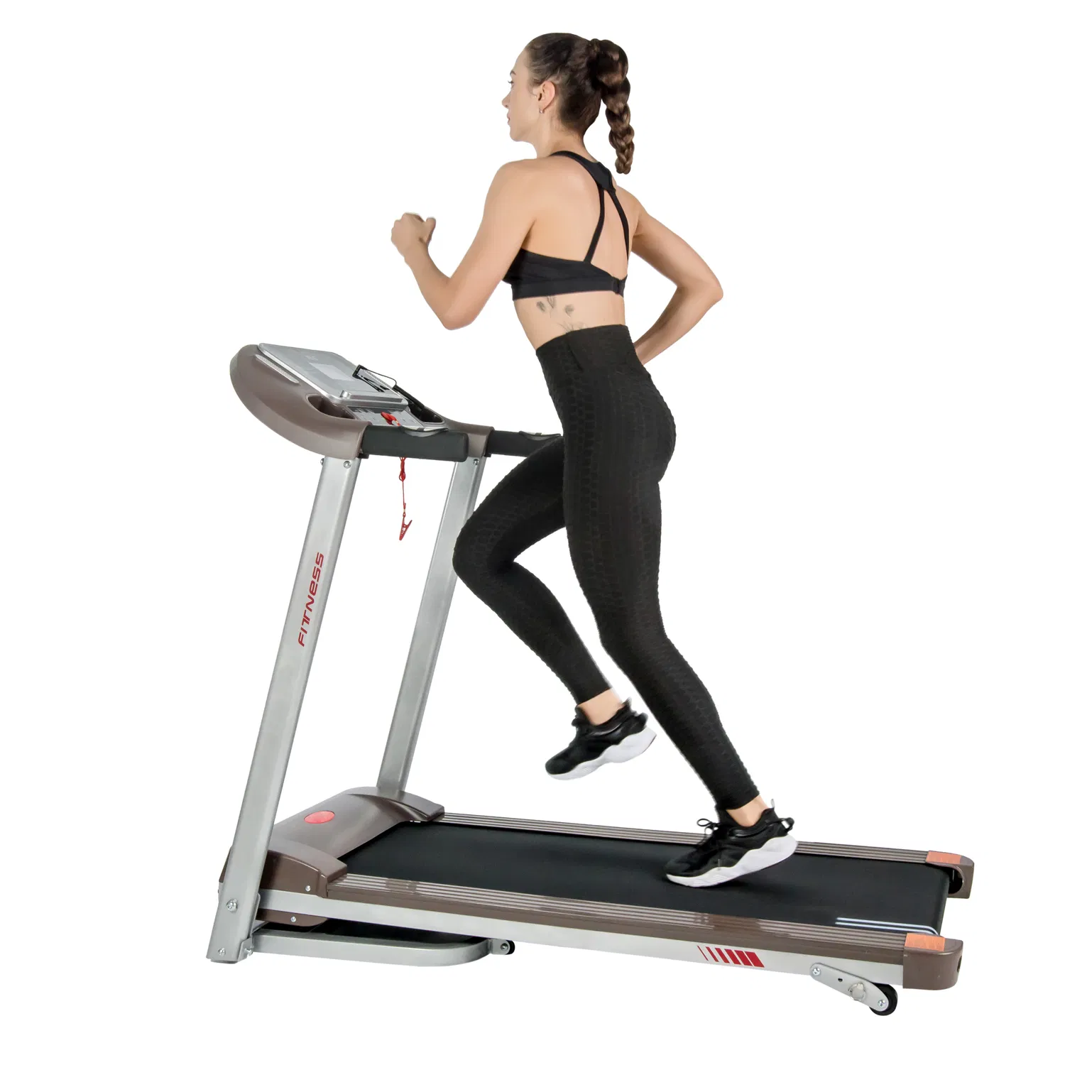Electric Treadmill with Incline and Heart Rate Monitor Technology