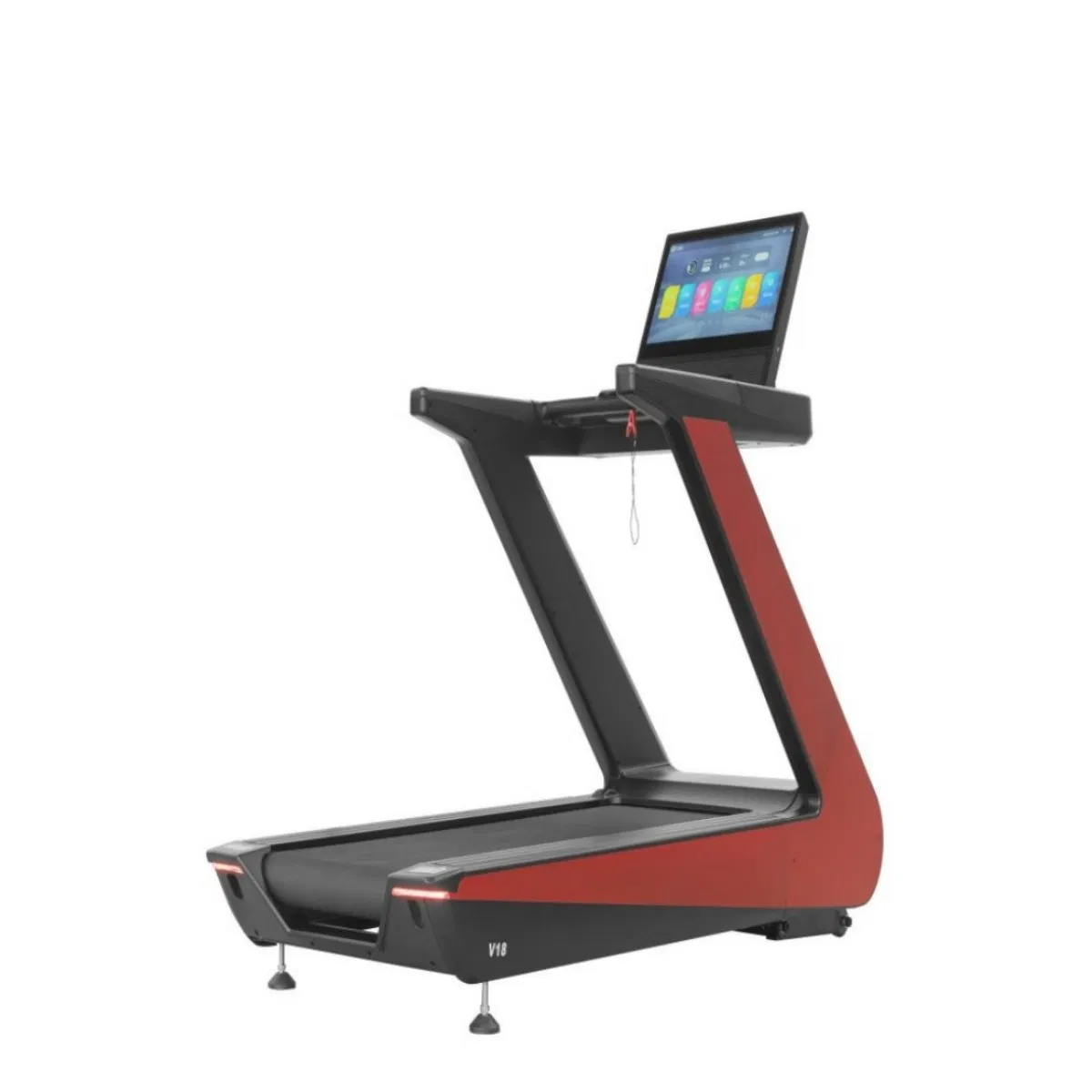 Silent Electric Treadmill with Leather Belt for Ultimate Workout Experience