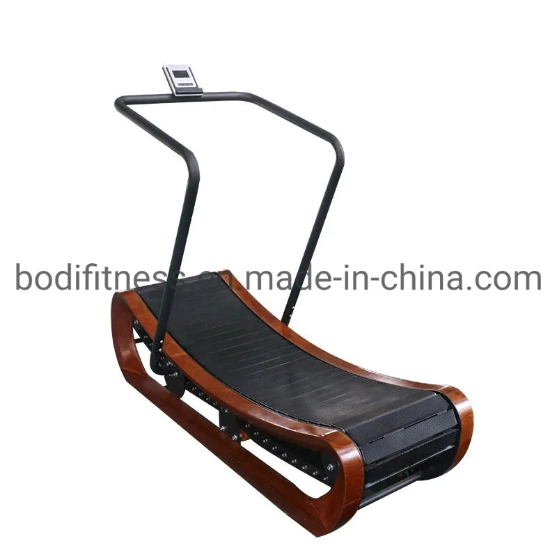 Wooden Manual Curved Treadmill 2