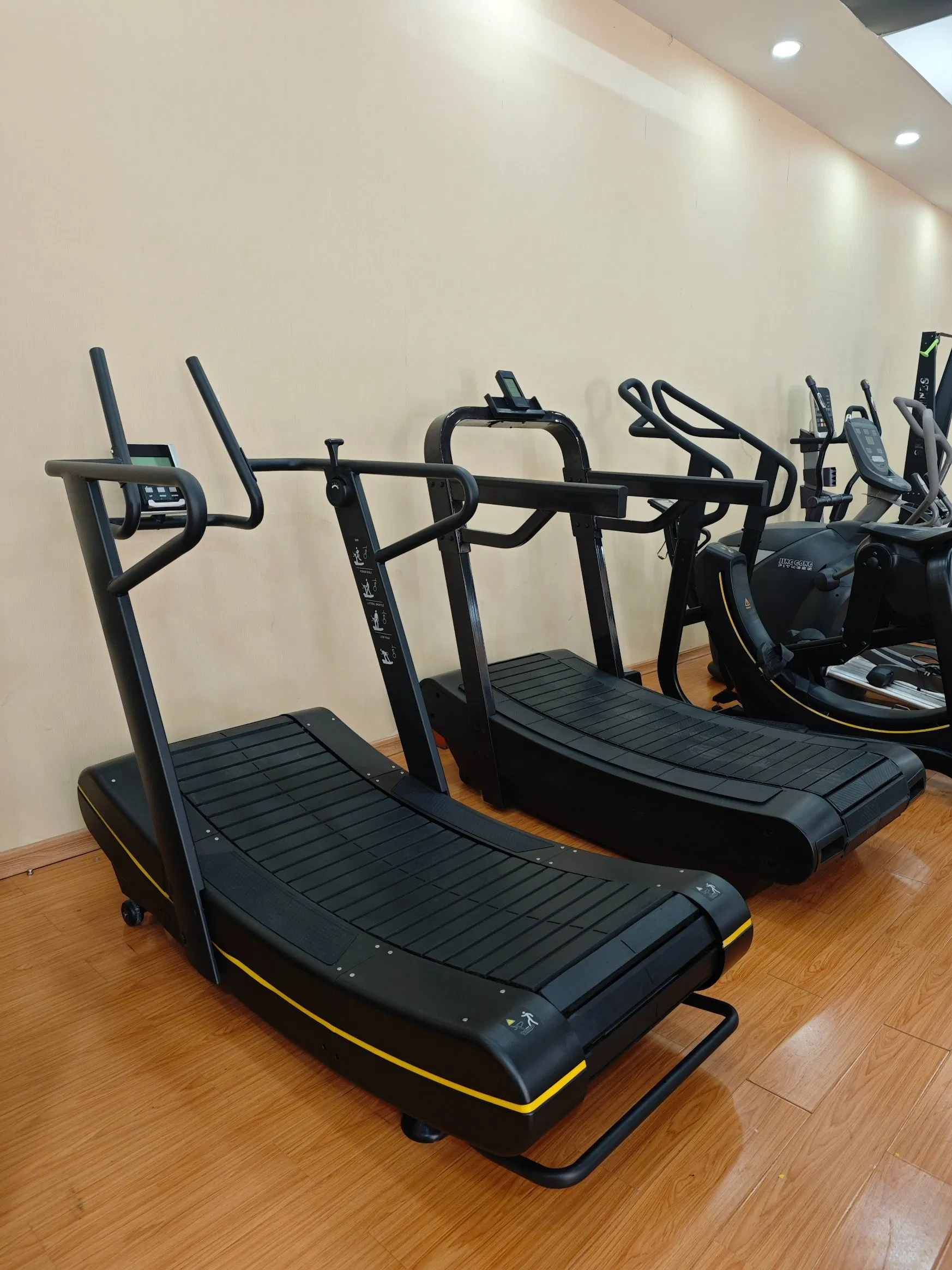 Air Runner Non-Motorized Unpowered Curved Treadmill Commercial Manual Gym Curved Treadmill