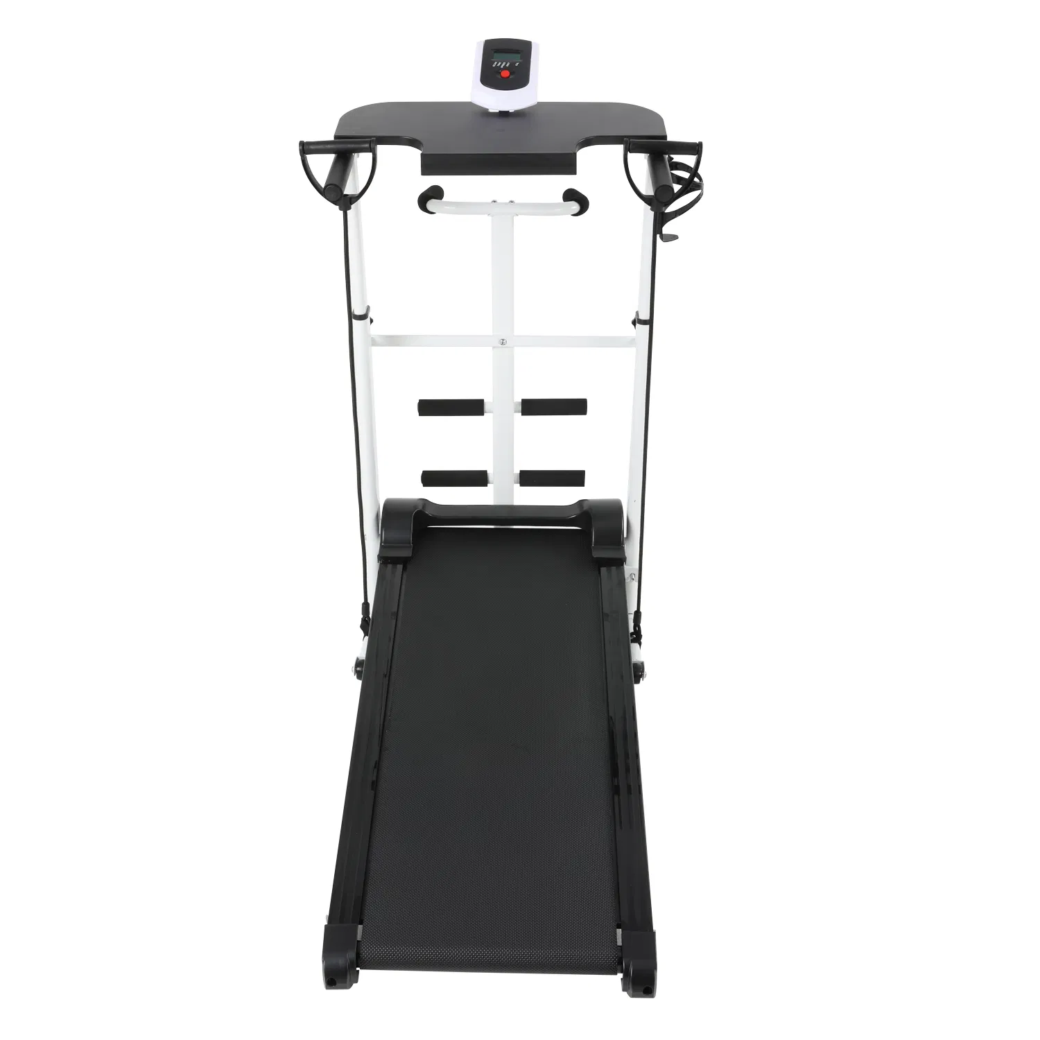 Compact Foldable Home Gym Manual Treadmill with LCD Display