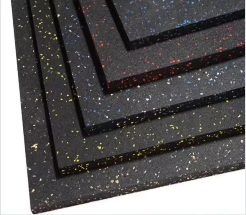 High Efficiency Soundproof Black Anti-Static Gym Rubber Floor Mat