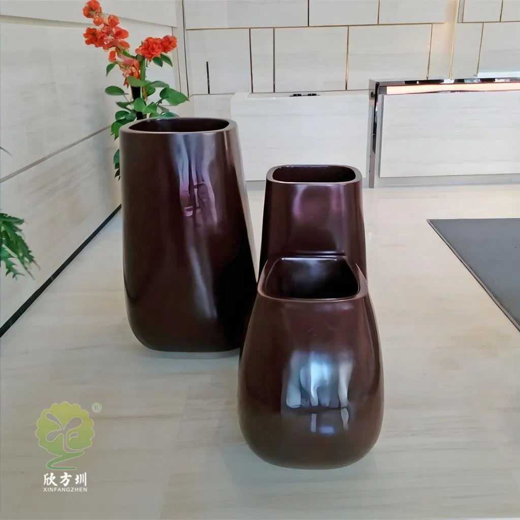 Irregular-Shaped Combination Anti-Waterlogging Flower Bonsai Fiberglass Flowerpot