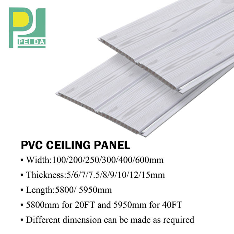 White New Pop Plastic Panels Indoor PVC Ceiling Design for Retail