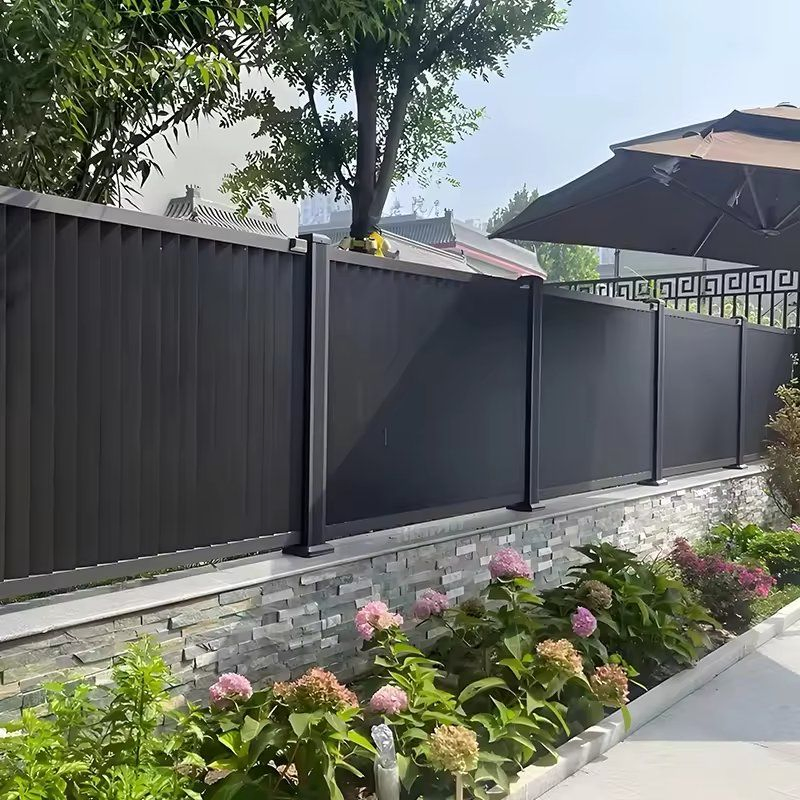 Aluminum Fence for Urban Rooftop Garden and Terrace Barrier