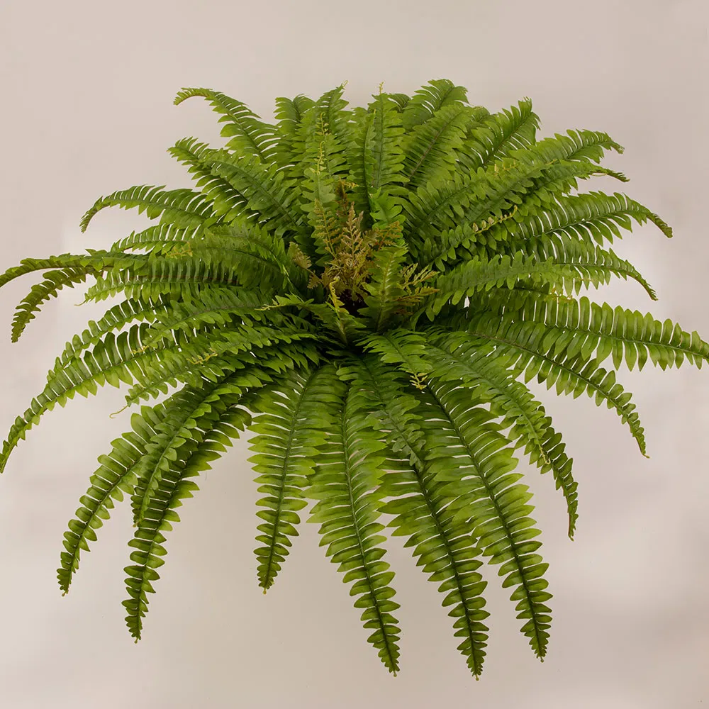 Hot Sale Artificial Boston Fern Wholesale Faux Greenery Plant Bonsai Outdoor Decoration