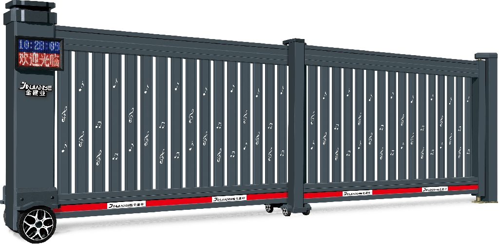 Innovative Outdoor Gate Automation with Smart Display Features