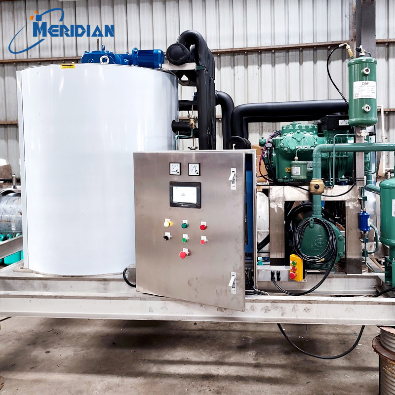 10 Ton/Day Flake Ice Plant Equipment for Meat and Seafood Preservation