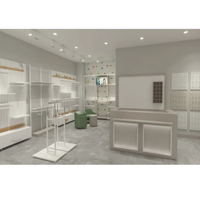 3D Design Luxury Interior Showcase Creative Style Fashion 3D Rendered Jewelry Store Design