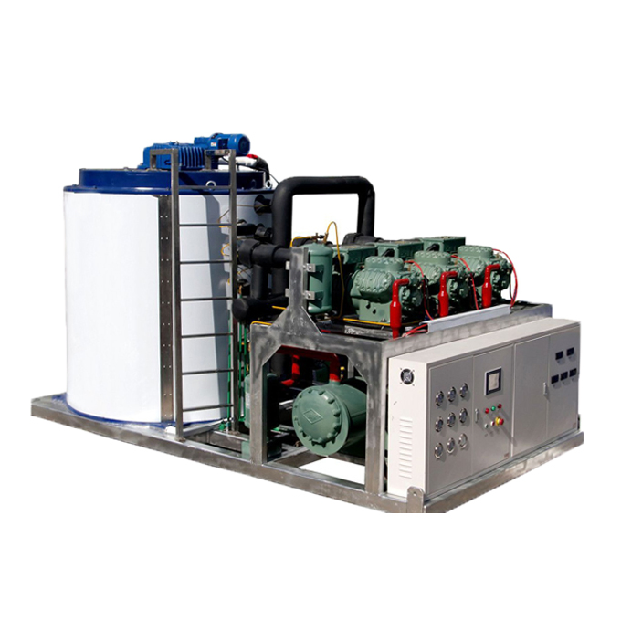 Industrial 5ton Ice Making Machine for Fish Processing Plant 10ton Fish Cooling Preservation Flake Ice Machine