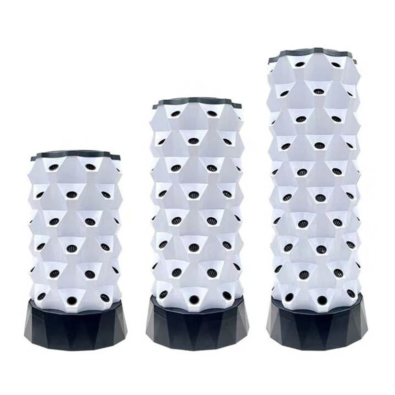 Vertical Hydroponic Tower Garden with LED for Greenhouse Use