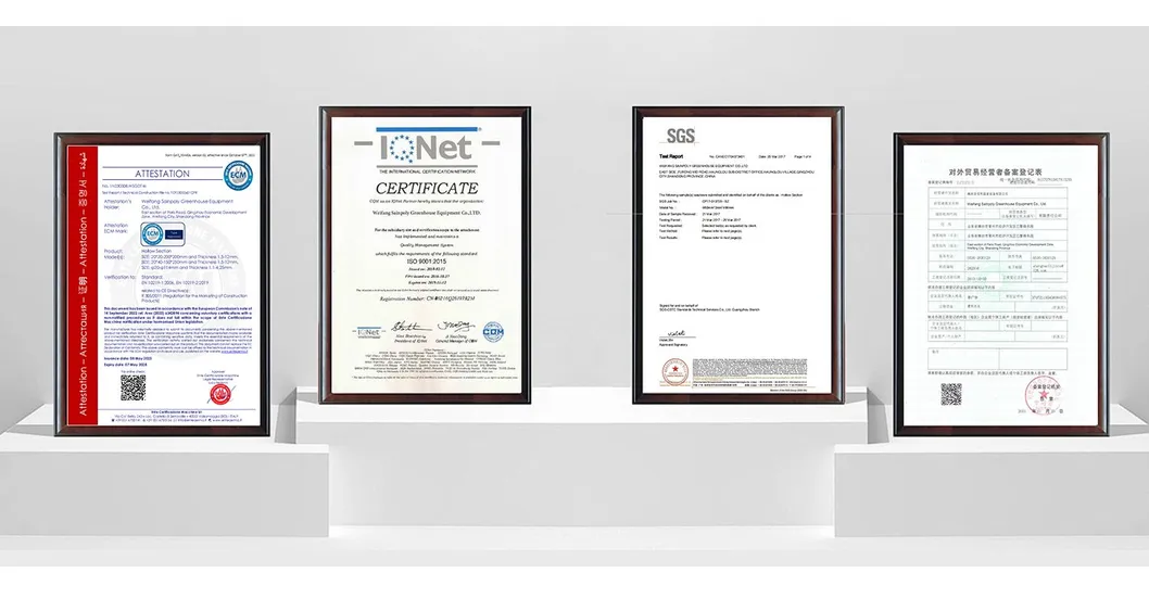 Certificates