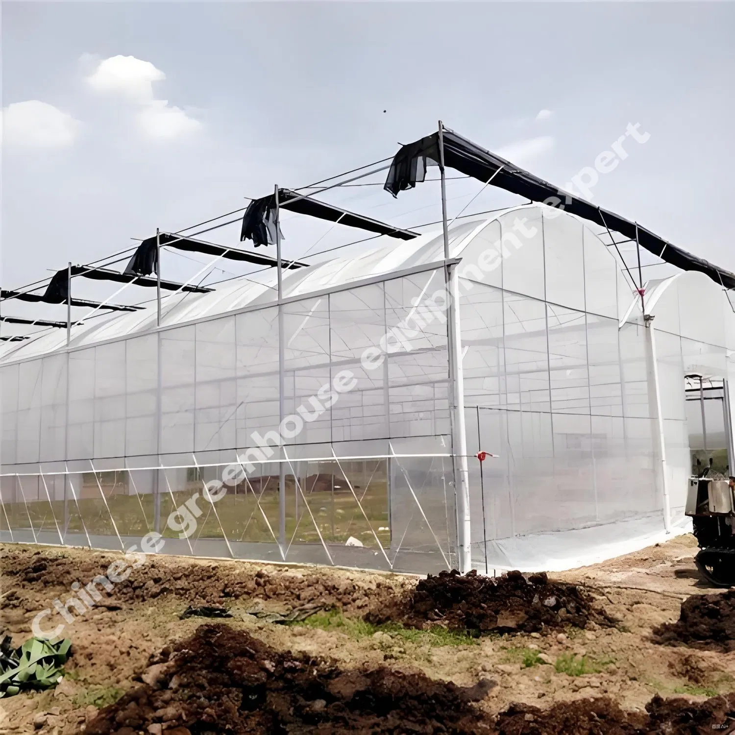 Rooftop Solar Greenhouse for Urban Farming with Lightweight Structure