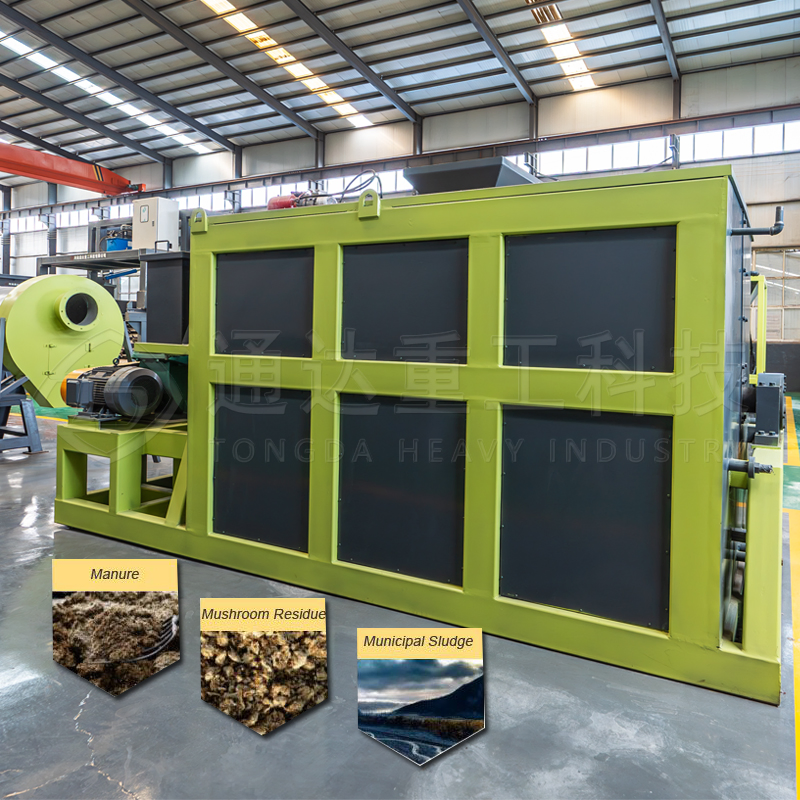 Animal Manure Composting Organic Compost Machine Horizontal Fermentation Tank