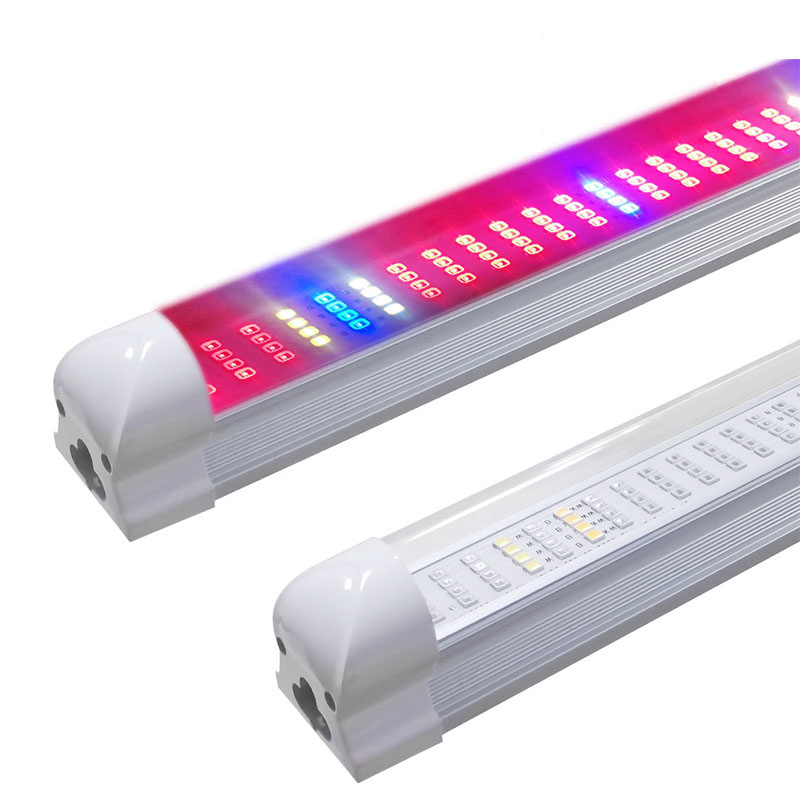 Tp Plant Growth Light Tube Leaf Vegetable Plant Fill Light Tube T8 Integrated LED Light Full Spectrum T8 Waterproof Tube
