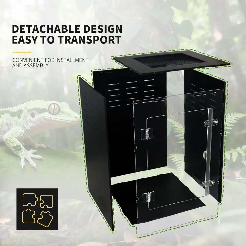 Magnetic Transparent Tarantula Box Acrylic Enclosure Simple Terrarium Insect Tank for Pets Pets Cages Reptile