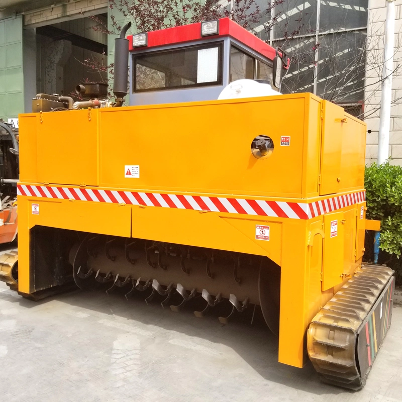 Automatic Fertilizer Chicken Manure Compost Equipment Crawler Type Compost Turner Machine