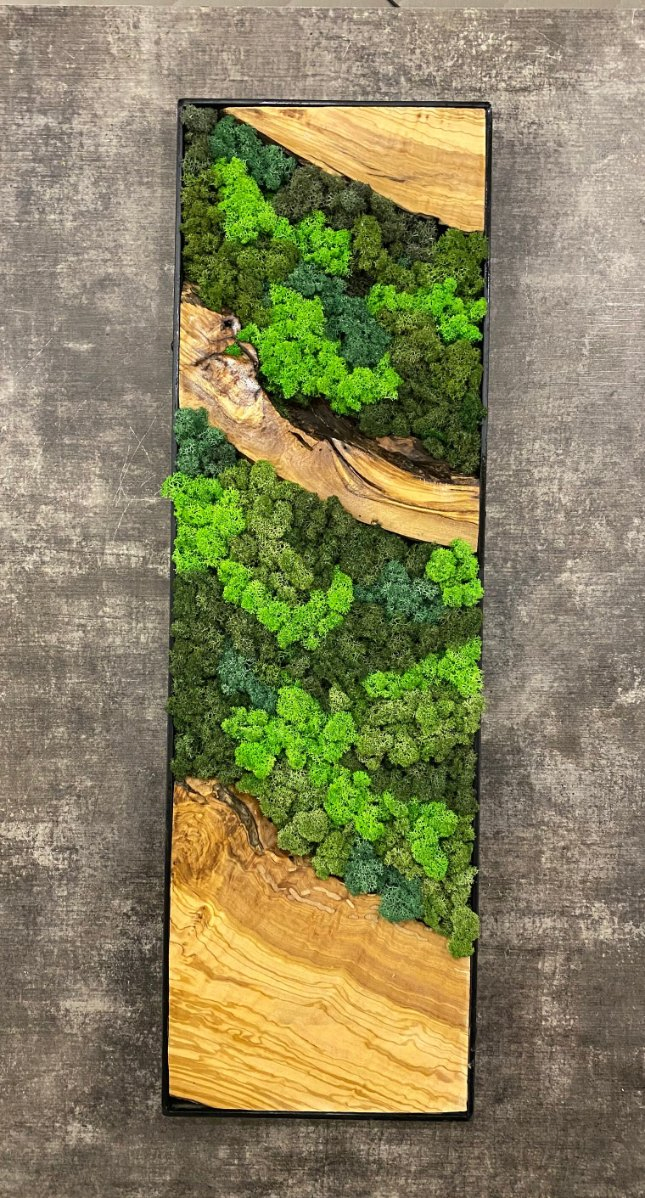 Moss Wall Decor Wall Art Gift for Mom Handmade Gift Moss Wall Art New Homeowner Furniture Interior Designer Gift for Her Botanical