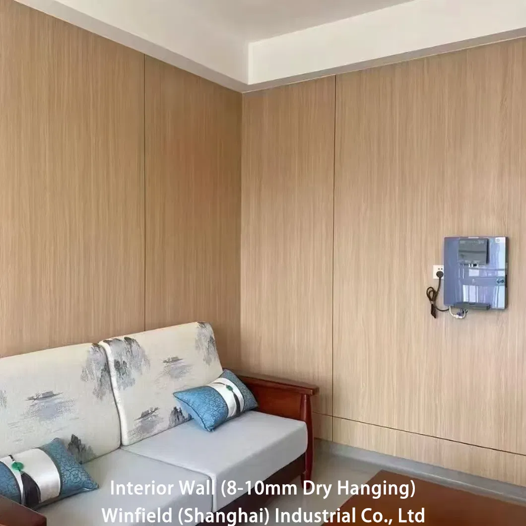 Wear Resistant Interior Wall Compact Laminate, 8-10mm Dry Hanging Design