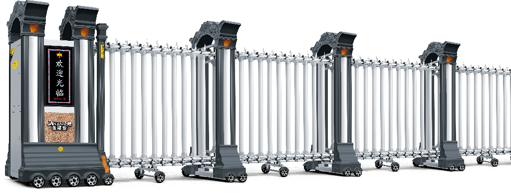 Innovative Outdoor Gate Automation with Smart Display Features