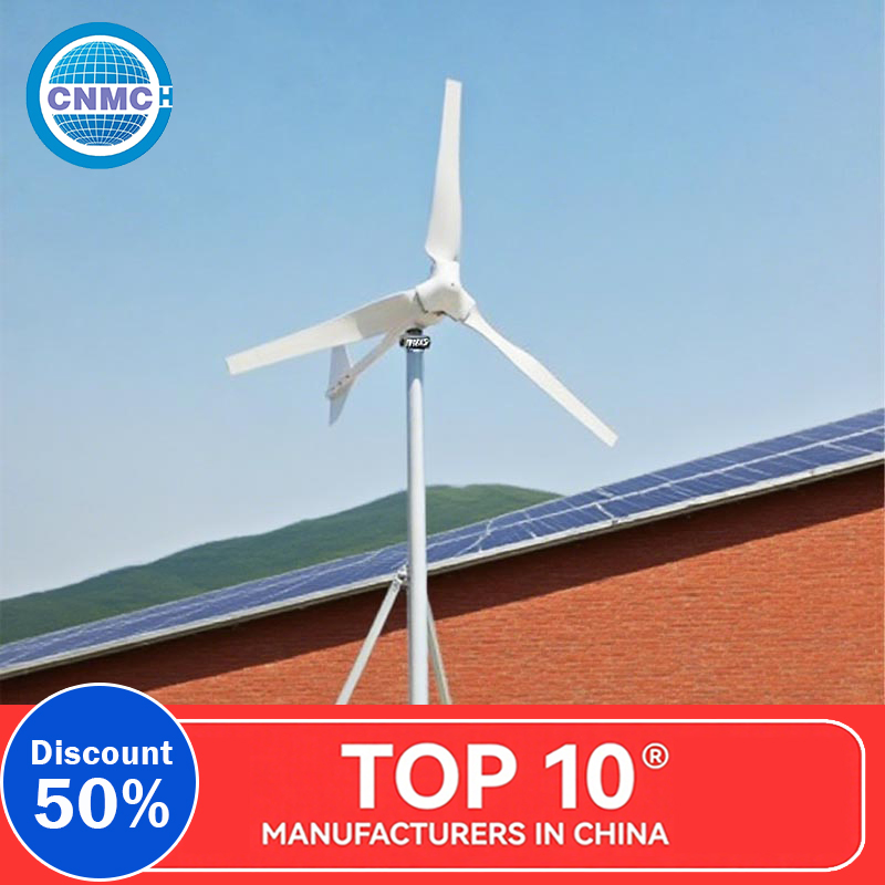 Compact 1000W Vertical Wind Turbine with 24V Battery Charger for Urban Rooftop Power Systems Wind Turbine Generator