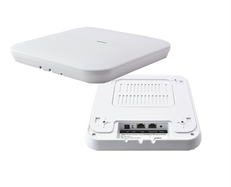 Indoor Ap Ceiling Mounted Design Support 802.11kvr Seamless Roaming Support Wpa3 and 802.1X Advance Encryption with 48V Poe Adapter