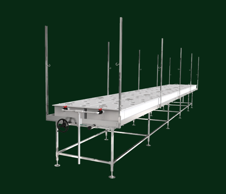 Automated Aeroponic Growing Rack High-Yield Solution for Therapeutic Botanical and Medicinal Herb Farming