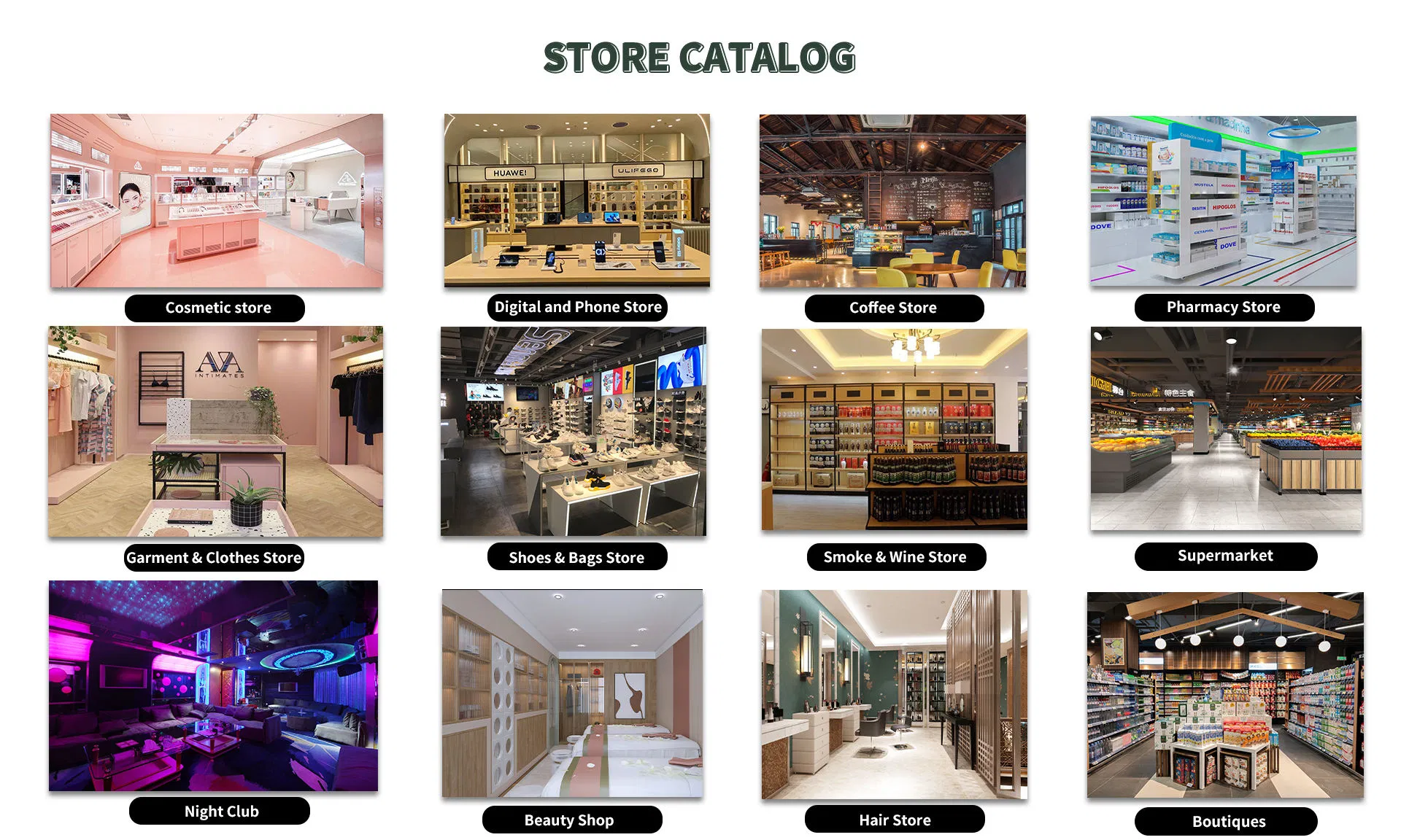 Modern Commercial Design Barber Shop Interior Decoration Solution